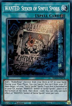WANTED: Seeker of Sinful Spoils (V.3 - Secret Rare) - Quarter Century Bonanza (Secret Rare) [RA03-074]