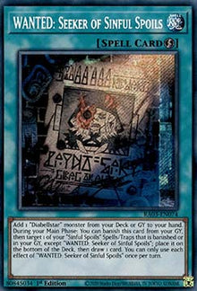 WANTED: Seeker of Sinful Spoils (V.3 - Secret Rare) - Quarter Century Bonanza (Secret Rare) [RA03-074]