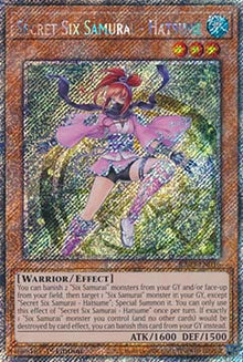 Secret Six Samurai - Hatsume (V.4 - Platinum Secret Rare) - Quarter Century Bonanza (Platinum Secret Rare) [RA03-016]
