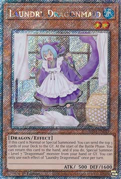 Laundry Dragonmaid (V.4 - Platinum Secret Rare) - Quarter Century Bonanza (Platinum Secret Rare) [RA03-021]