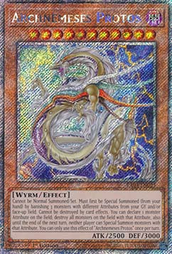 Archnemeses Protos (V.4 - Platinum Secret Rare) - Quarter Century Bonanza (Platinum Secret Rare) [RA03-023]