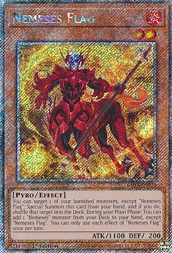 Nemeses Flag (V.4 - Platinum Secret Rare) - Quarter Century Bonanza (Platinum Secret Rare) [RA03-024]
