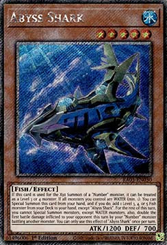 Abyss Shark (V.4 - Platinum Secret Rare) - Quarter Century Bonanza (Platinum Secret Rare) [RA03-030]