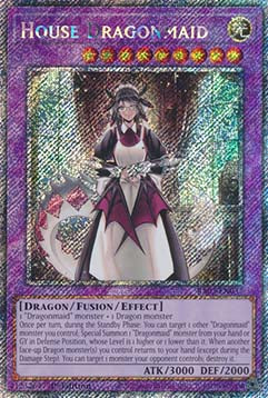 House Dragonmaid (V.4 - Platinum Secret Rare) - Quarter Century Bonanza (Platinum Secret Rare) [RA03-037]