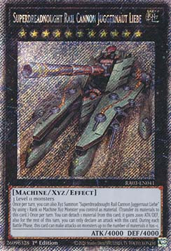 Superdreadnought Rail Cannon Juggernaut Liebe (V.4 - Platinum Secret Rare) - Quarter Century Bonanza (Platinum Secret Rare) [RA03-041]