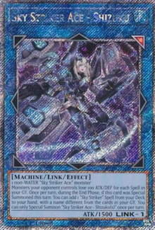 Sky Striker Ace - Shizuku (V.4 - Platinum Secret Rare) - Quarter Century Bonanza (Platinum Secret Rare) [RA03-043]