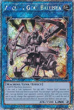 Ancient Gear Ballista (V.4 - Platinum Secret Rare) - Quarter Century Bonanza (Platinum Secret Rare) [RA03-046]