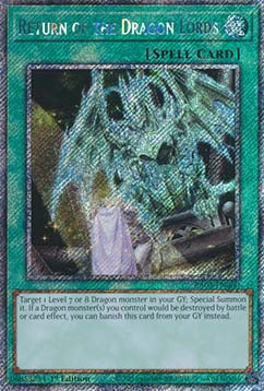 Return of the Dragon Lords (V.4 - Platinum Secret Rare) - Quarter Century Bonanza (Platinum Secret Rare) [RA03-060]