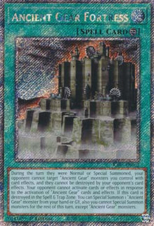 Ancient Gear Fortress (V.4 - Platinum Secret Rare) - Quarter Century Bonanza (Platinum Secret Rare) [RA03-062]
