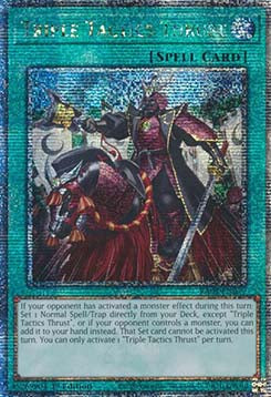 Triple Tactics Thrust (V.5 - Quarter Century Secret Rare) - Quarter Century Bonanza (Quarter Century Secret Rare) [RA03-072]