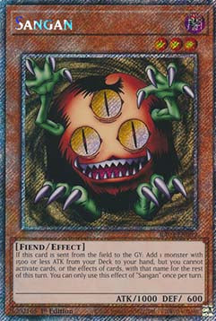 Sangan (V.1 - Platinum Secret Rare) - Quarter Century Bonanza (Platinum Secret Rare) [RA03-089]