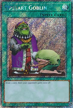 Upstart Goblin (V.1 - Platinum Secret Rare) - Quarter Century Bonanza (Platinum Secret Rare) [RA03-096]