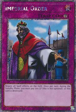 Imperial Order (V.1 - Platinum Secret Rare) - Quarter Century Bonanza (Platinum Secret Rare) [RA03-106]