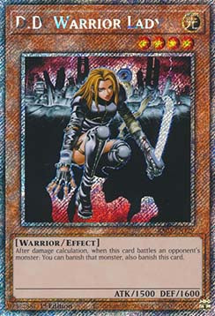 D.D. Warrior Lady (V.1 - Platinum Secret Rare) - Quarter Century Bonanza (Platinum Secret Rare) [RA03-129]