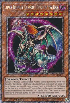 Chaos Emperor Dragon - Envoy of the End (V.1 - Platinum Secret Rare) - Quarter Century Bonanza (Platinum Secret Rare) [RA03-133]