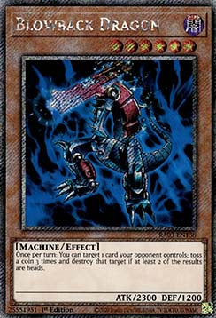 Blowback Dragon (V.1 - Platinum Secret Rare) - Quarter Century Bonanza (Platinum Secret Rare) [RA03-138]