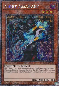 Night Assailant (V.1 - Platinum Secret Rare) - Quarter Century Bonanza (Platinum Secret Rare) [RA03-139]