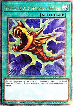 The Flute of Summoning Dragon (V.2 - Quarter Century Secret Rare) - Quarter Century Bonanza (Quarter Century Secret Rare) [RA03-087]