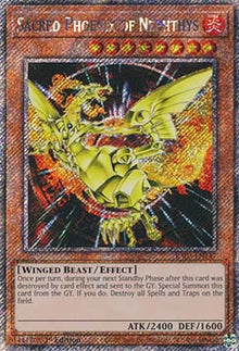 Sacred Phoenix of Nephthys (V.1 - Platinum Secret Rare) - Quarter Century Bonanza (Platinum Secret Rare) [RA03-147]