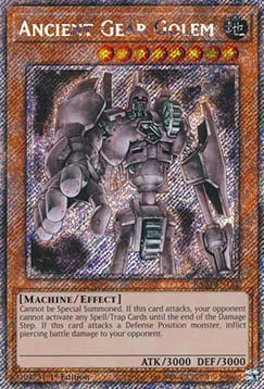 Ancient Gear Golem (V.1 - Platinum Secret Rare) - Quarter Century Bonanza (Platinum Secret Rare) [RA03-151]