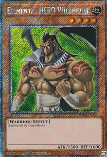Elemental HERO Wildheart (V.1 - Platinum Secret Rare) - Quarter Century Bonanza (Platinum Secret Rare) [RA03-157]