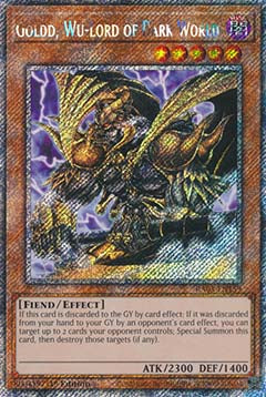 Goldd, Wu-Lord of Dark World (V.1 - Platinum Secret Rare) - Quarter Century Bonanza (Platinum Secret Rare) [RA03-159]