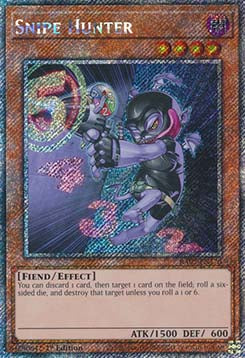 Snipe Hunter (V.1 - Platinum Secret Rare) - Quarter Century Bonanza (Platinum Secret Rare) [RA03-170]