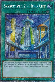 Skyscraper 2 - Hero City (V.1 - Platinum Secret Rare) - Quarter Century Bonanza (Platinum Secret Rare) [RA03-175]