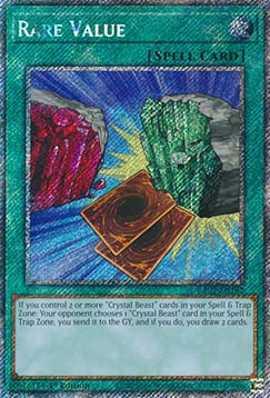 Rare Value (V.1 - Platinum Secret Rare) - Quarter Century Bonanza (Platinum Secret Rare) [RA03-182]