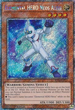 Elemental HERO Neos Alius (V.1 - Platinum Secret Rare) - Quarter Century Bonanza (Platinum Secret Rare) [RA03-184]