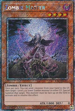 Zombie Master (V.1 - Platinum Secret Rare) - Quarter Century Bonanza (Platinum Secret Rare) [RA03-185]