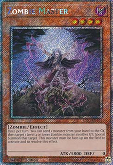 Zombie Master (V.1 - Platinum Secret Rare) - Quarter Century Bonanza (Platinum Secret Rare) [RA03-185]