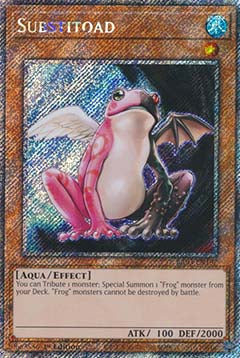 Substitoad (V.1 - Platinum Secret Rare) - Quarter Century Bonanza (Platinum Secret Rare) [RA03-197]