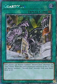 Geartown (V.1 - Platinum Secret Rare) - Quarter Century Bonanza (Platinum Secret Rare) [RA03-203]