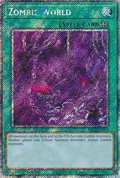 Zombie World (V.1 - Platinum Secret Rare) - Quarter Century Bonanza (Platinum Secret Rare) [RA03-205]