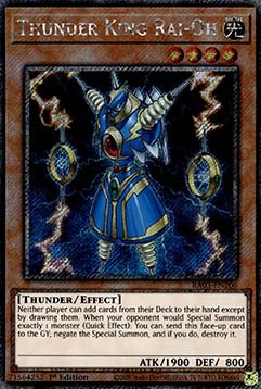 Thunder King Rai-Oh (V.1 - Platinum Secret Rare) - Quarter Century Bonanza (Platinum Secret Rare) [RA03-206]