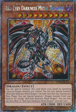 Red-Eyes Darkness Metal Dragon (V.1 - Platinum Secret Rare) - Quarter Century Bonanza (Platinum Secret Rare) [RA03-212]