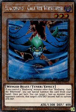 Blackwing - Gale the Whirlwind (V.1 - Platinum Secret Rare) - Quarter Century Bonanza (Platinum Secret Rare) [RA03-215]