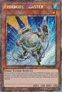 Fishborg Blaster (V.1 - Platinum Secret Rare) - Quarter Century Bonanza (Platinum Secret Rare) [RA03-225]
