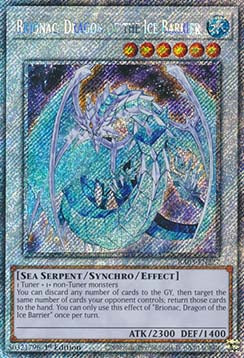 Brionac, Dragon of the Ice Barrier (V.1 - Platinum Secret Rare) - Quarter Century Bonanza (Platinum Secret Rare) [RA03-227]