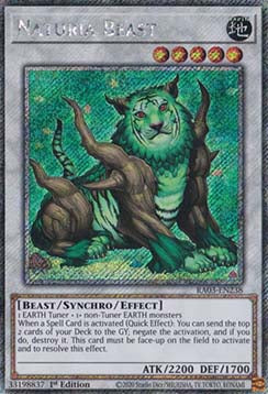 Naturia Beast (V.1 - Platinum Secret Rare) - Quarter Century Bonanza (Platinum Secret Rare) [RA03-238]