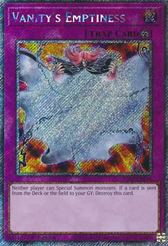 Vanity's Emptiness (V.1 - Platinum Secret Rare) - Quarter Century Bonanza (Platinum Secret Rare) [RA03-246]