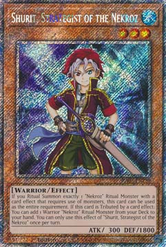 Shurit, Strategist of the Nekroz (V.1 - Platinum Secret Rare) - Quarter Century Bonanza (Platinum Secret Rare) [RA03-259]