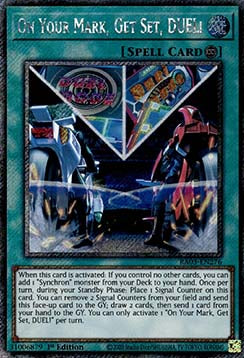 On Your Mark, Get Set, DUEL! (V.1 - Platinum Secret Rare) - Quarter Century Bonanza (Platinum Secret Rare) [RA03-276]