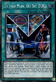 On Your Mark, Get Set, DUEL! (V.1 - Platinum Secret Rare) - Quarter Century Bonanza (Platinum Secret Rare) [RA03-276]