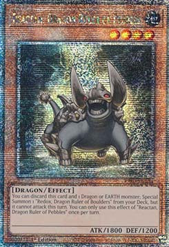 Reactan, Dragon Ruler of Pebbles (V.2 - Quarter Century Secret Rare) - Quarter Century Bonanza (Quarter Century Secret Rare) [RA03-254]