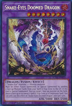 Snake-Eyes Doomed Dragon (V.1 - Secret Rare) - Supreme Darkness (Secret Rare) [SUDA-035]