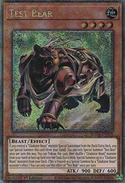 Test Bear (V.2 - Quarter Century Secret Rare) - Supreme Darkness (Quarter Century Secret Rare) [SUDA-018]