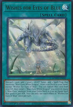Wishes for Eyes of Blue (V.1 - Ultra Rare) - Structure Deck: Blue-Eyes White Destiny (Ultra Rare) [SDWD-042]