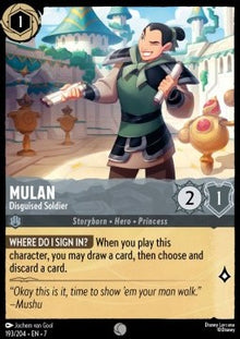 Mulan - Disguised Soldier - Archazia's Island (Common) [7ARI-193]
